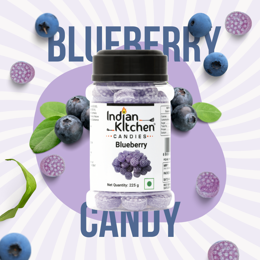 Indian Kitchen Blueberry Candy 225g Indian Kitchen Blueberry Candy 225g